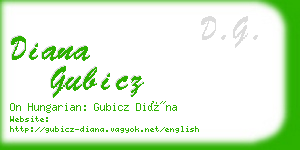 diana gubicz business card